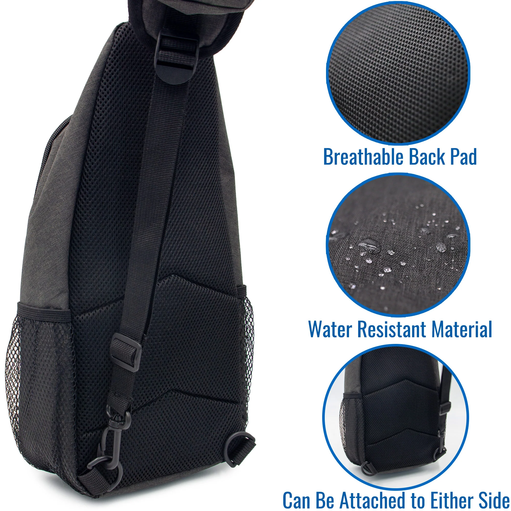 Brazos Outdoors Crossbody Sling Hiking Daypack - Image 3
