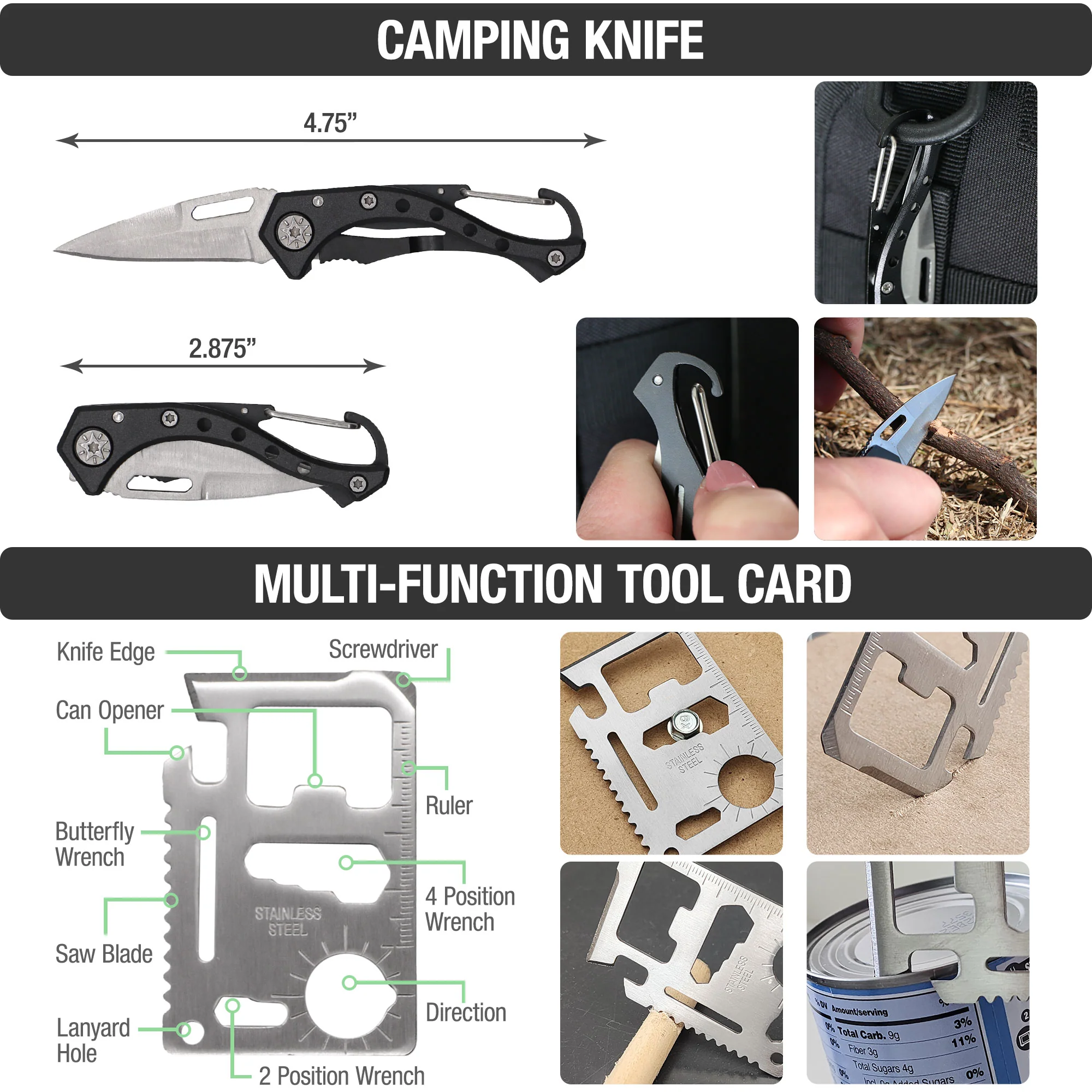 Brazos Outdoors 250-Piece Outdoor Preparedness & Utility Kit - Image 6