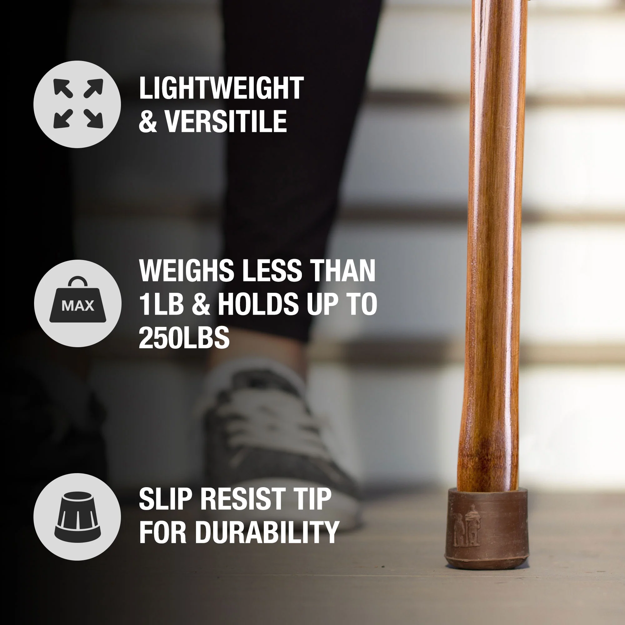 Iron Bamboo Rustic Walking Stick - Image 6