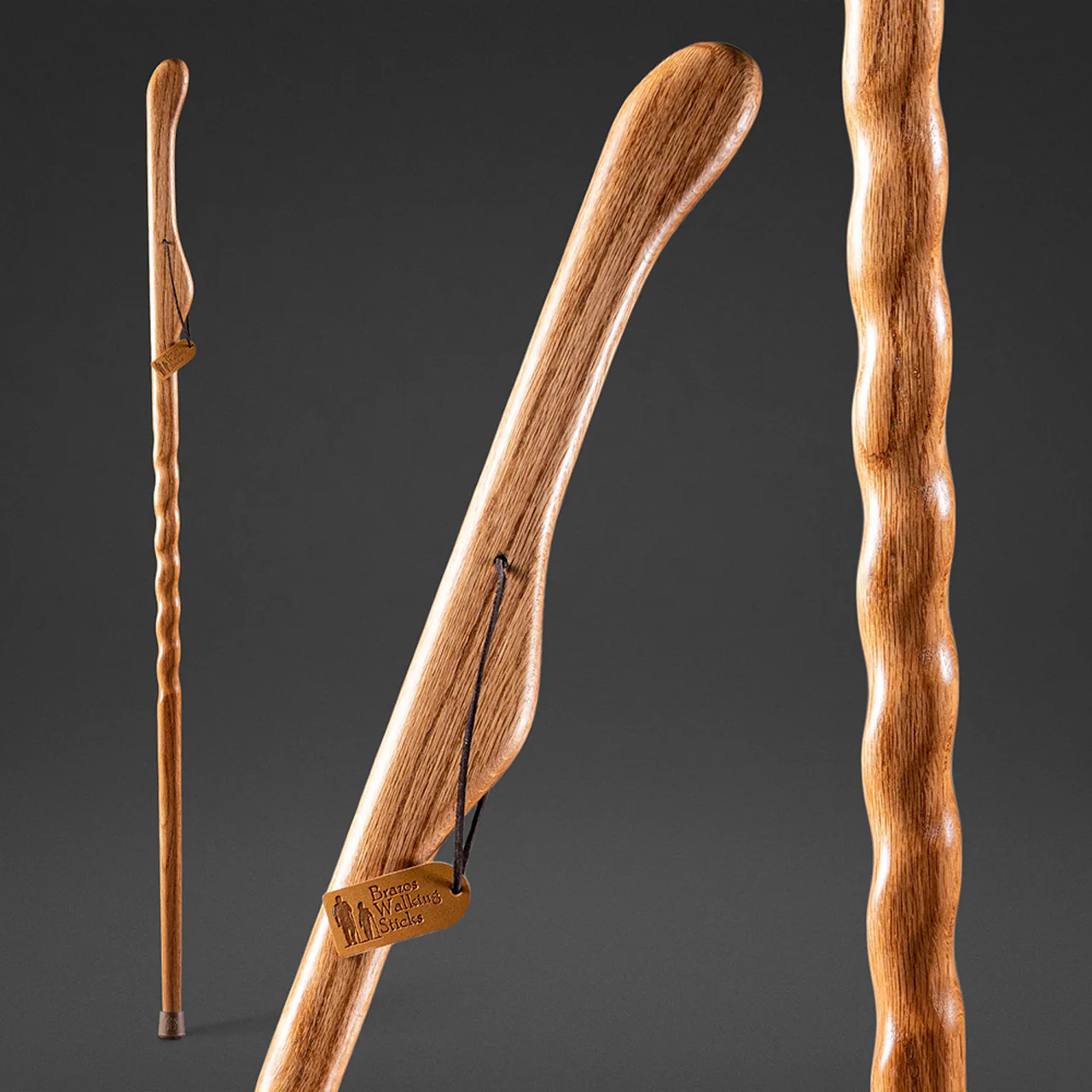 Twisted Oak Hitchhiker Handcrafted Walking Stick - Image 5
