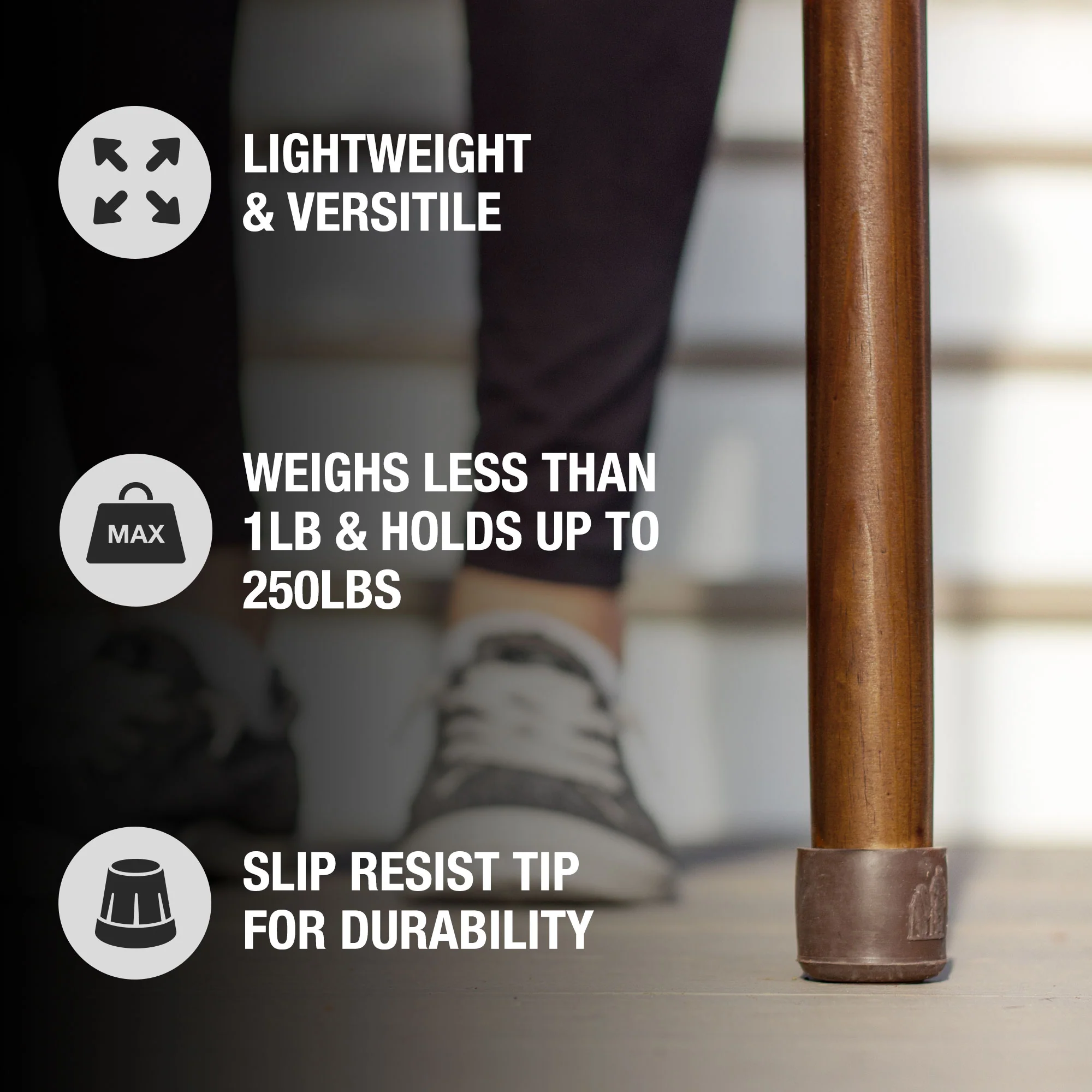 Traditional Straight Pine Handcrafted Walking Stick - Image 6