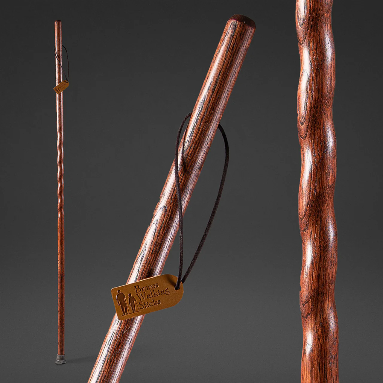 Twisted Oak Trekker Handcrafted Walking Stick - Image 4