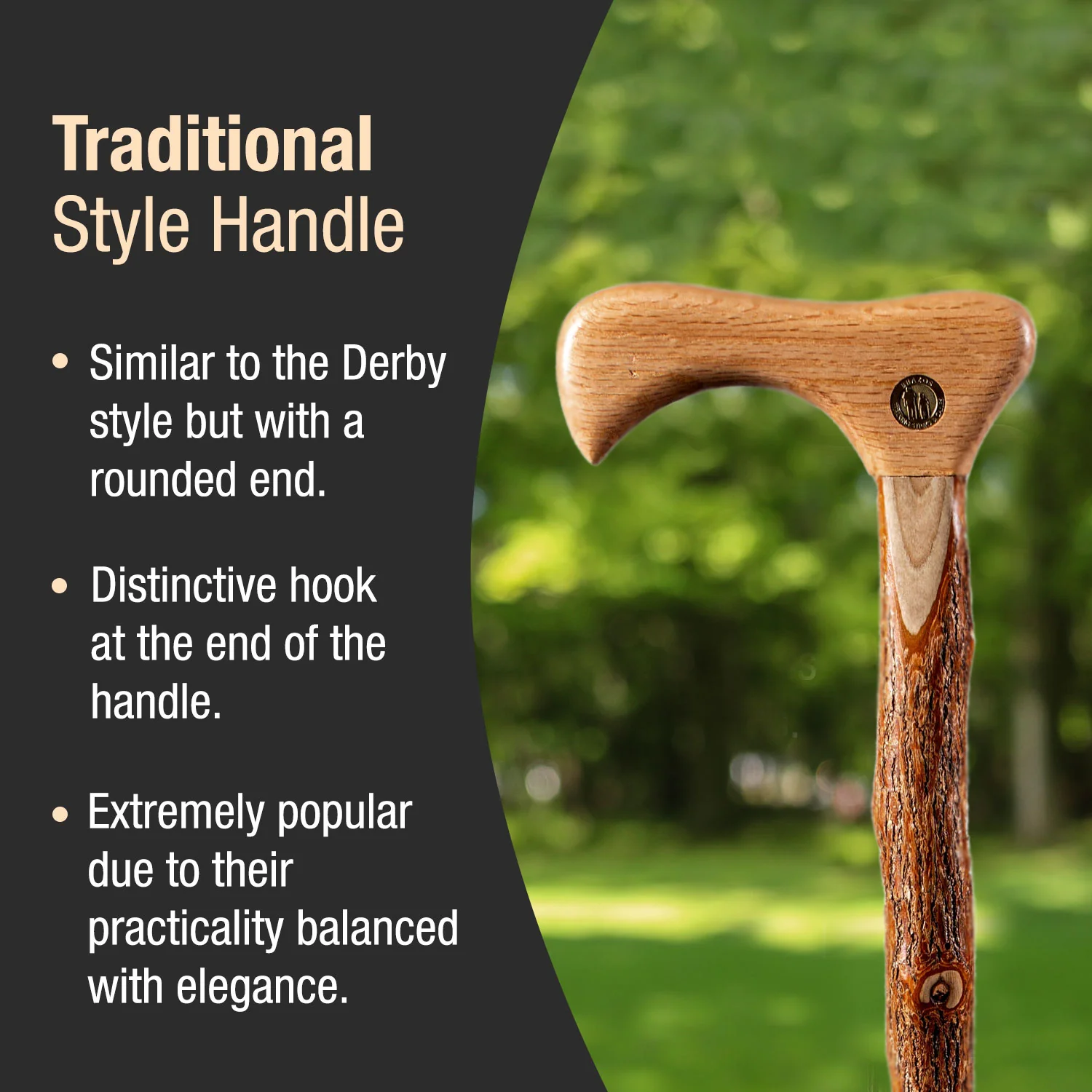 Twisted Sassafras Traditional Rustic Walking Cane 37" - Image 3
