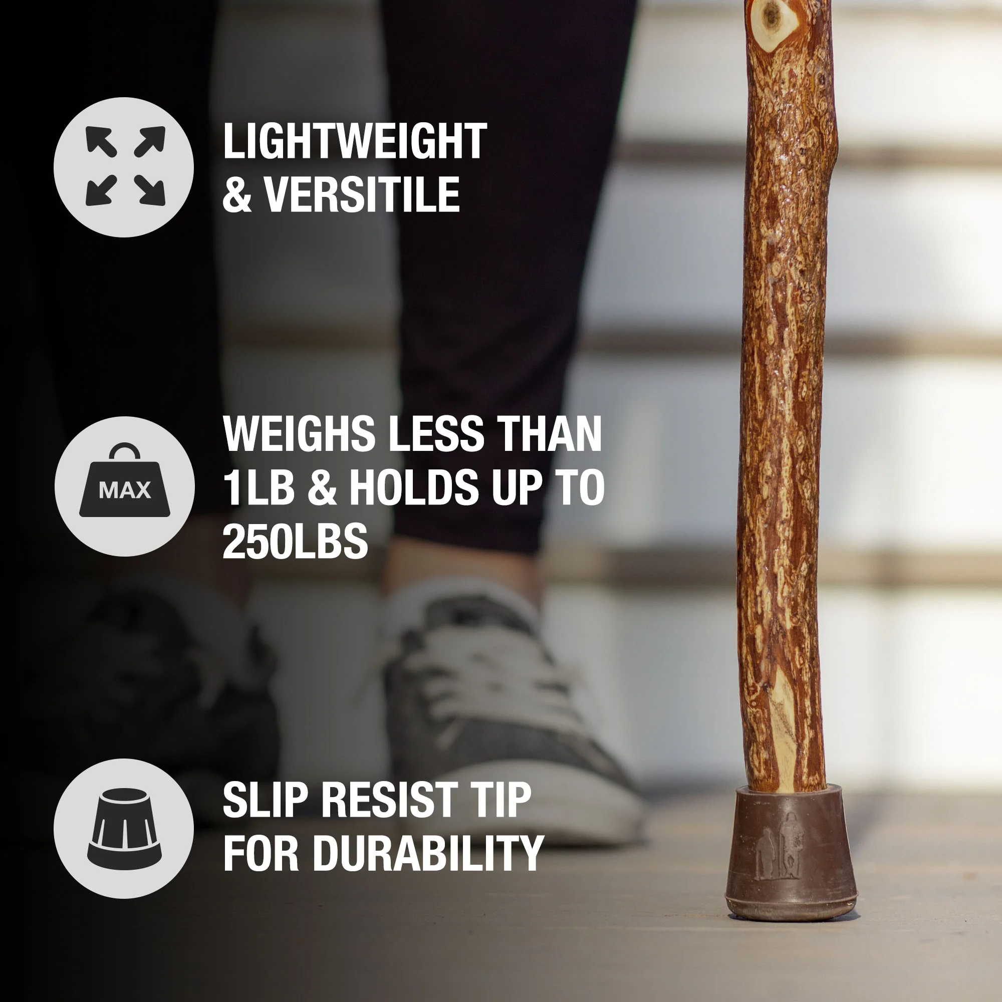 Twisted Sassafras Rustic Walking Stick - Image 5