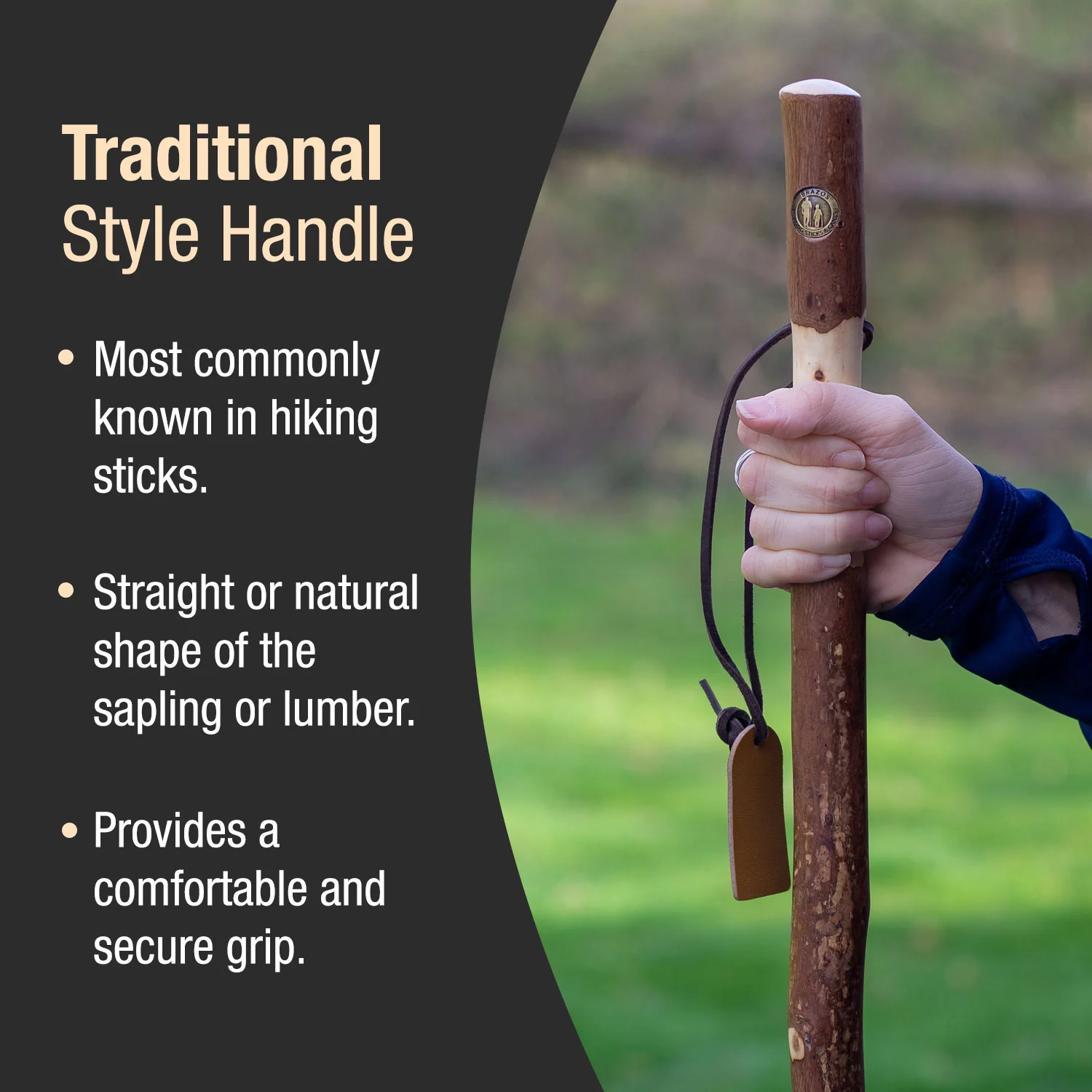 Twisted Sweet Gum Rustic Walking Stick - Image 4