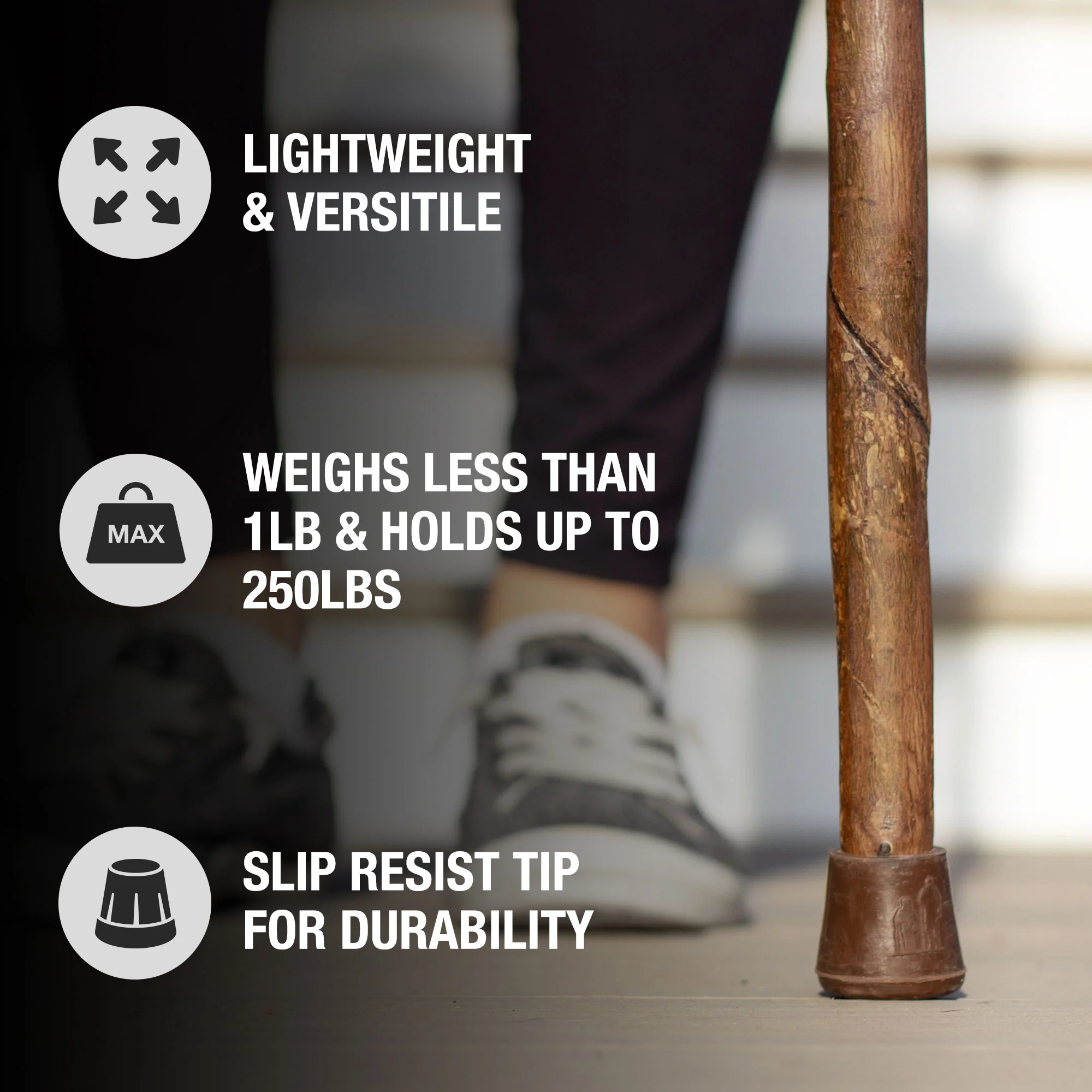 Twisted Sweet Gum Rustic Walking Stick - Image 5
