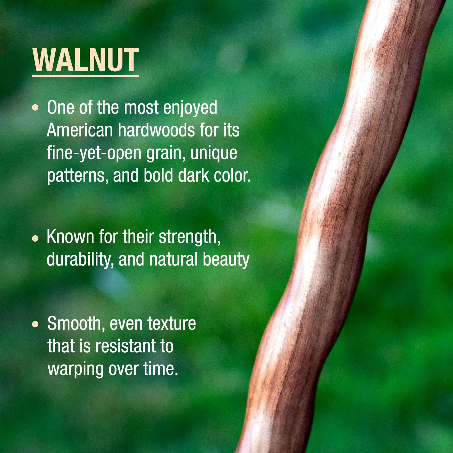 Twisted Walnut Derby Handcrafted Walking Cane 34" - Image 2
